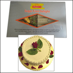 "Sugar free cake Vanilla  flavour 1kg +sugarless sweets - Click here to View more details about this Product